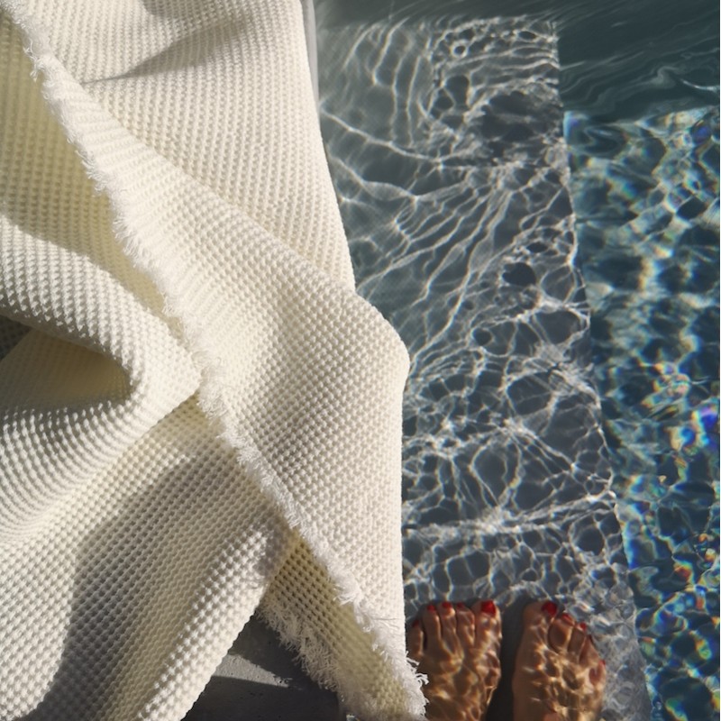 Bath towel Nomade mimosa 100x150