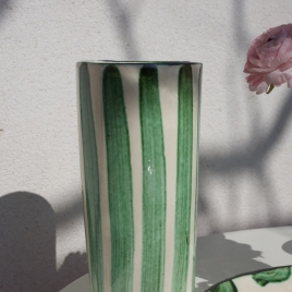 Vase GRANADA - Rayures vert