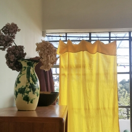 Paire de Rideau Craie mimosa 140x270 cm