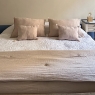 Couverture quiltée bout de lit  Craie blush 140x200cm