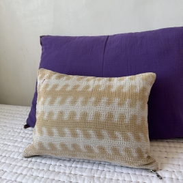 Removable cushion BOHO 35x45cm (interior cushion furnished) Brume