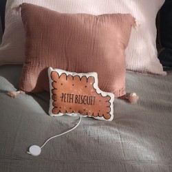 Coussin musical petit biscuit