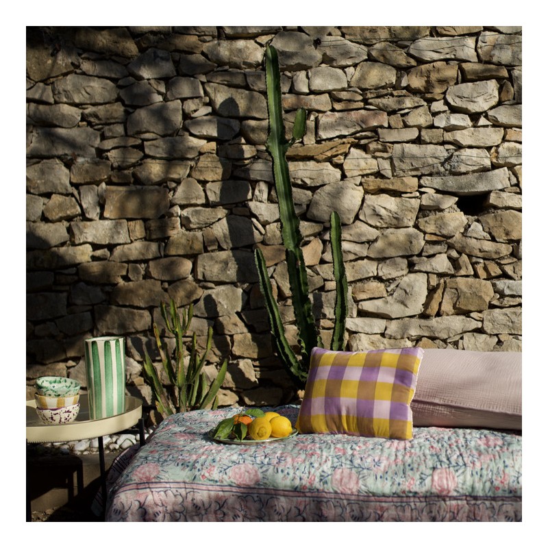 Vase GRANADA - Green stripes