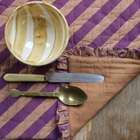 Set de table LJH Tabac/Lilas