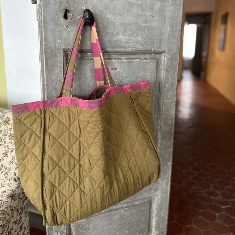 Quilted bag Madras PONDI(CHÉRIE)