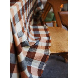 Nappe Madras Khadi Brun