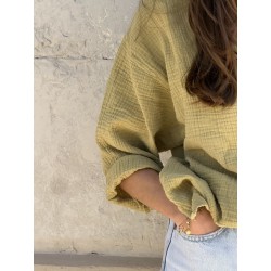 Blouse col V Nomade Antic gold