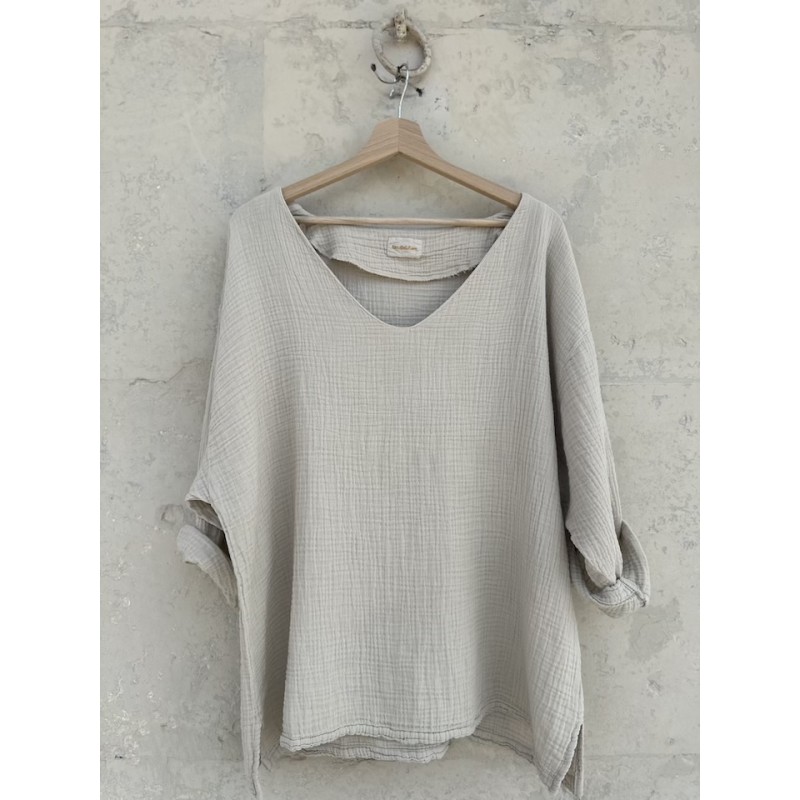 Blouse col V Nomade Falaise