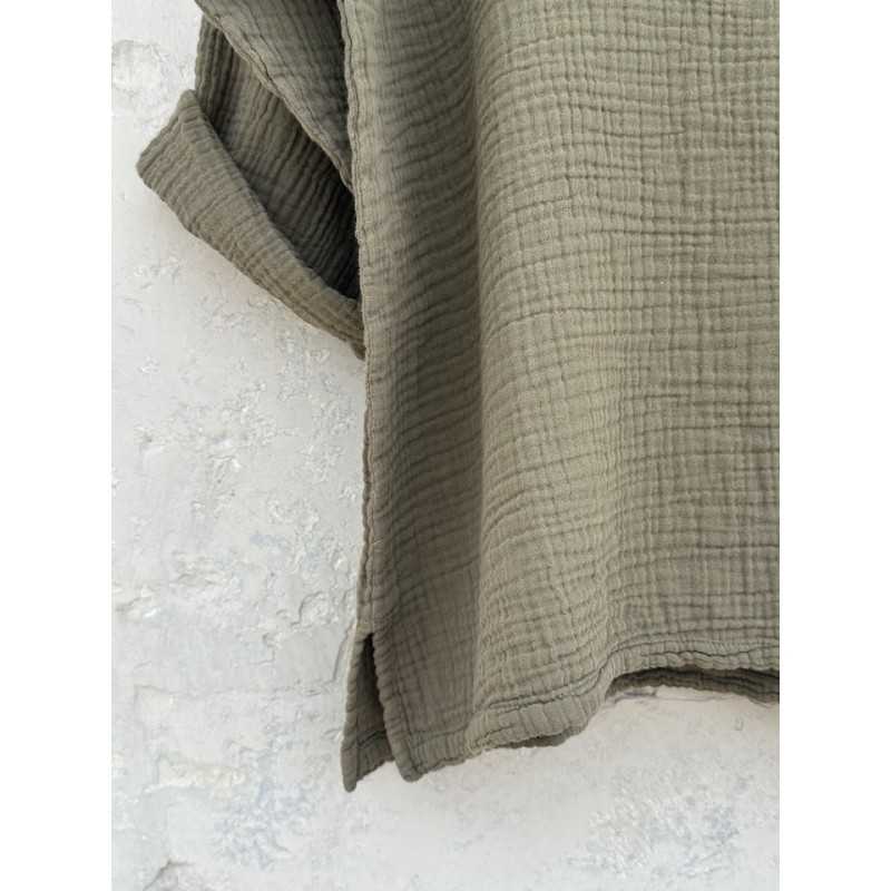Blouse col V Nomade bronze
