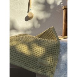 Essuie main nid d'abeille 45x70 Antic gold