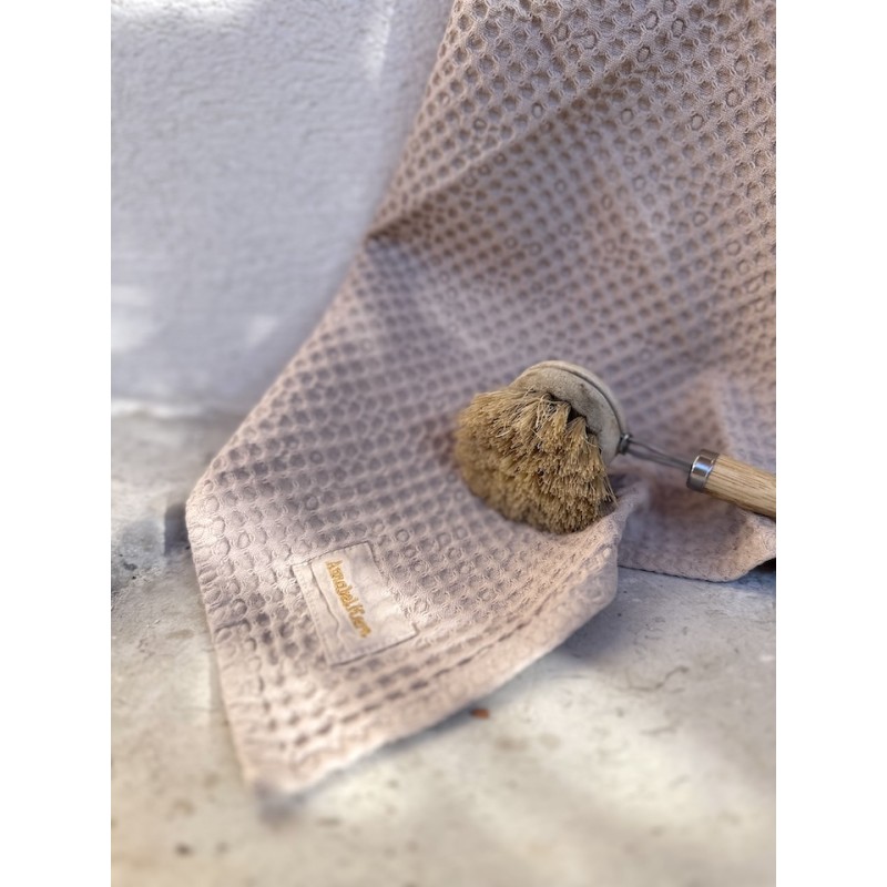 Essuie main nid d'abeille 45x70 Blush