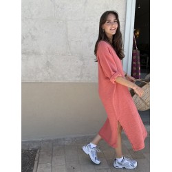 Tunique longue Nomade Rose Flashy