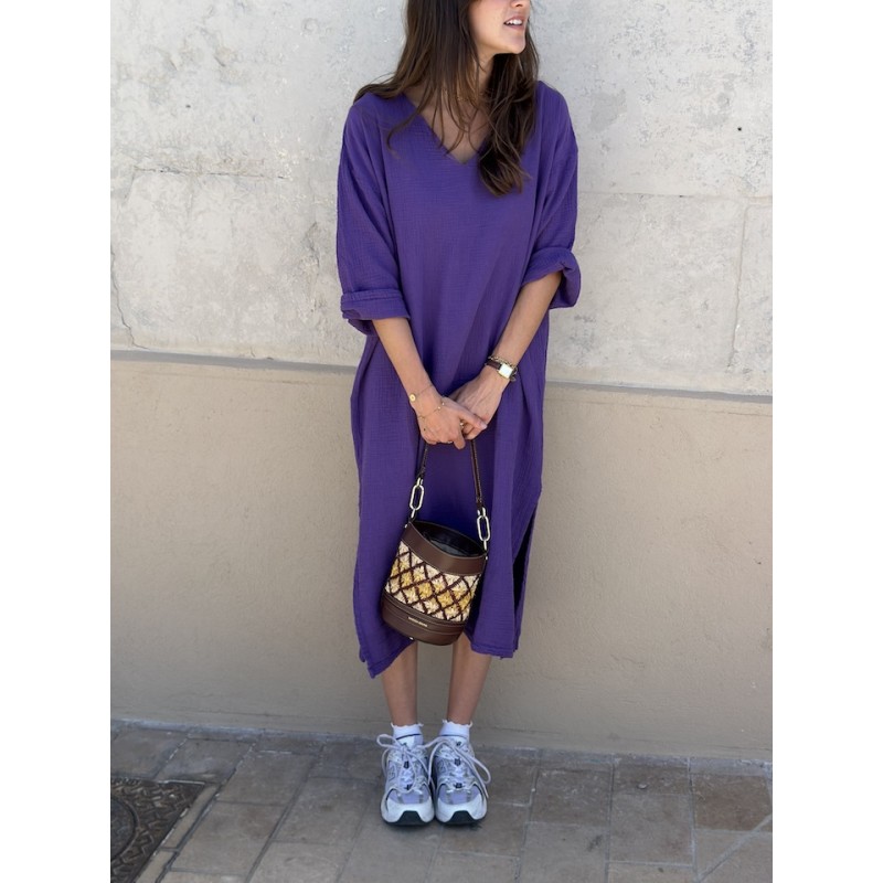 Long Tunic Nomade myrtille