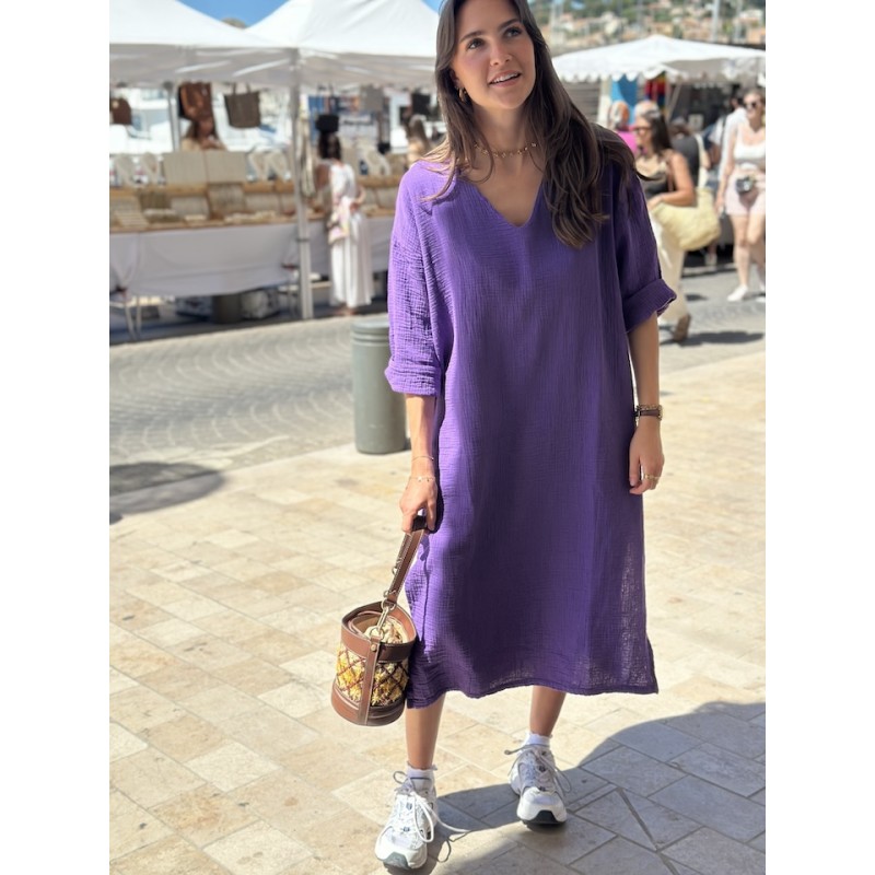 Long Tunic Nomade myrtille