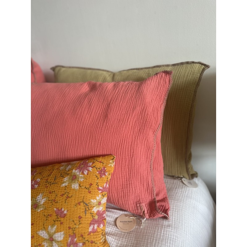 Taie d'oreiller Craie Rose Flashy -NEW