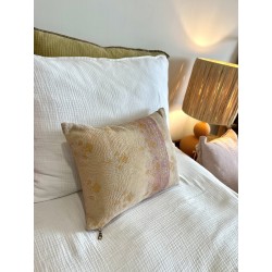Coussin Kantha Pastel