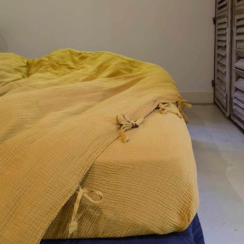 Drap housse Craie cumin