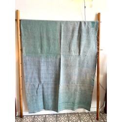 Couverture Kantha jacquard