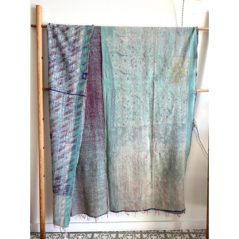 Couverture Kantha chamaré