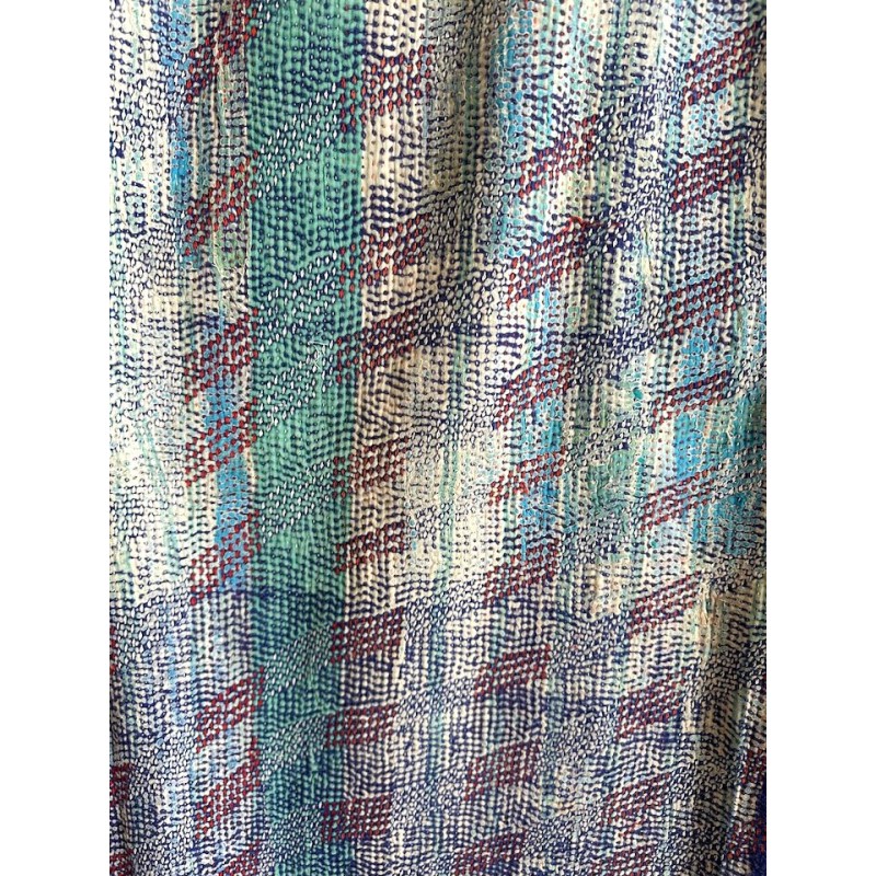 Couverture Kantha chamaré