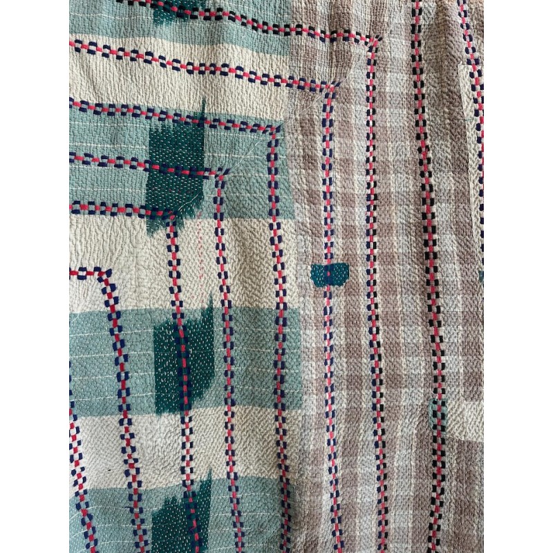 Couverture Kantha Ikat 175 x 140