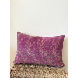Coussin Kantha Fuchsia petit modèle