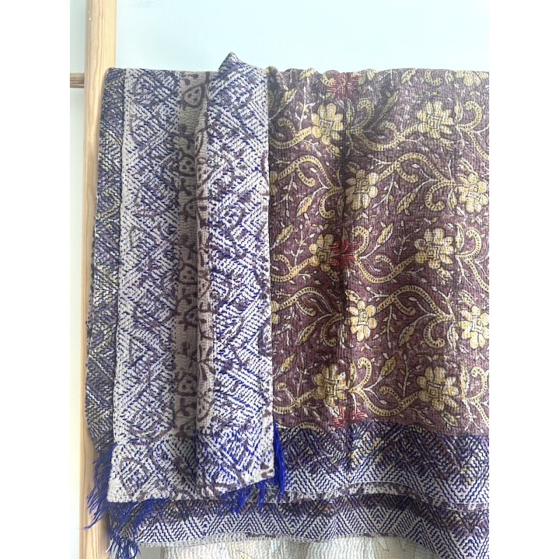 Couverture Kantha Bagru