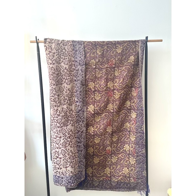 Couverture Kantha Bagru