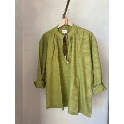 Blouse Carreaux Pistache