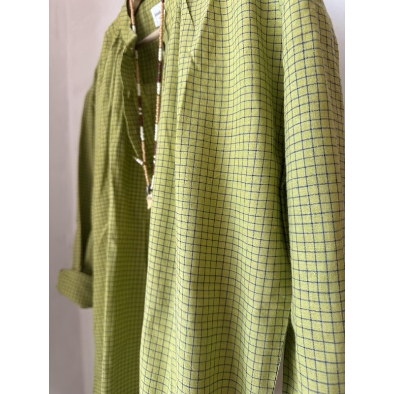 Blouse Carreaux Pistache