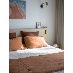 Sofa cover matelassé Rose des sables