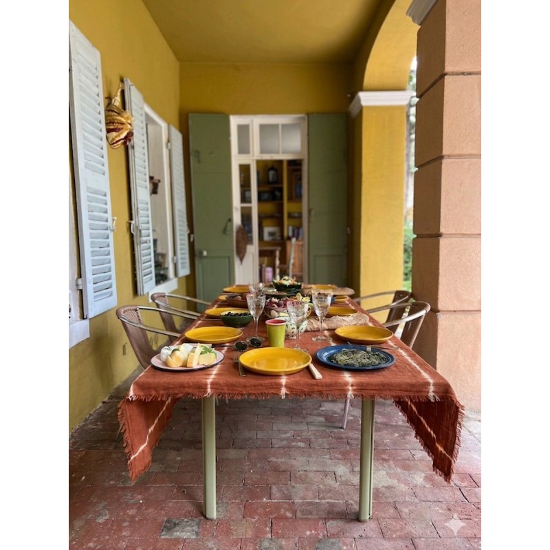 Nappe Tie & Dye Mallorca Terracotta