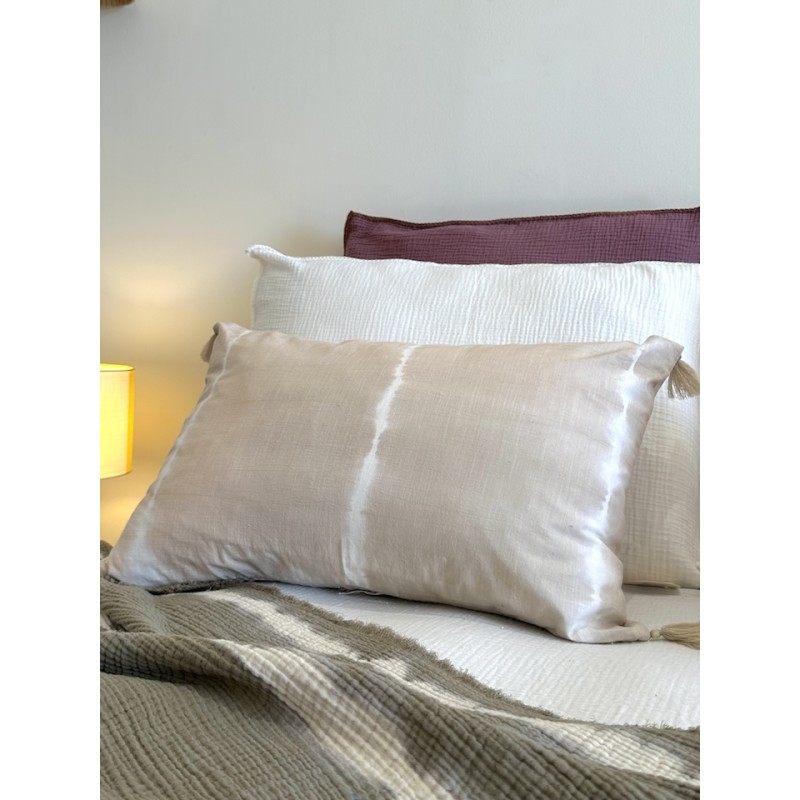 Coussin Tie and Dye Mallorca Grège