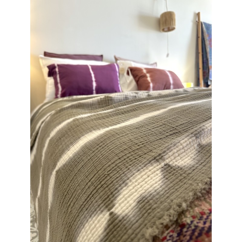 Plaid Tie and Dye Mallorca Kaki