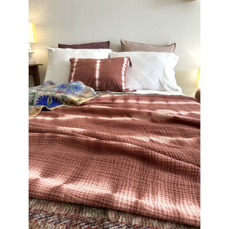 Plaid Tie and Dye Terracotta