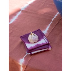 Set de 4 serviettes Tie & Dye Mallorca Lilas
