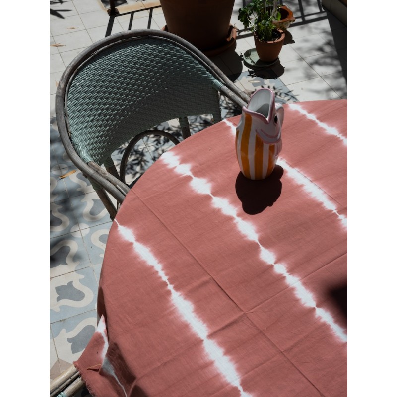 Nappe Tie & Dye Mallorca Terracotta