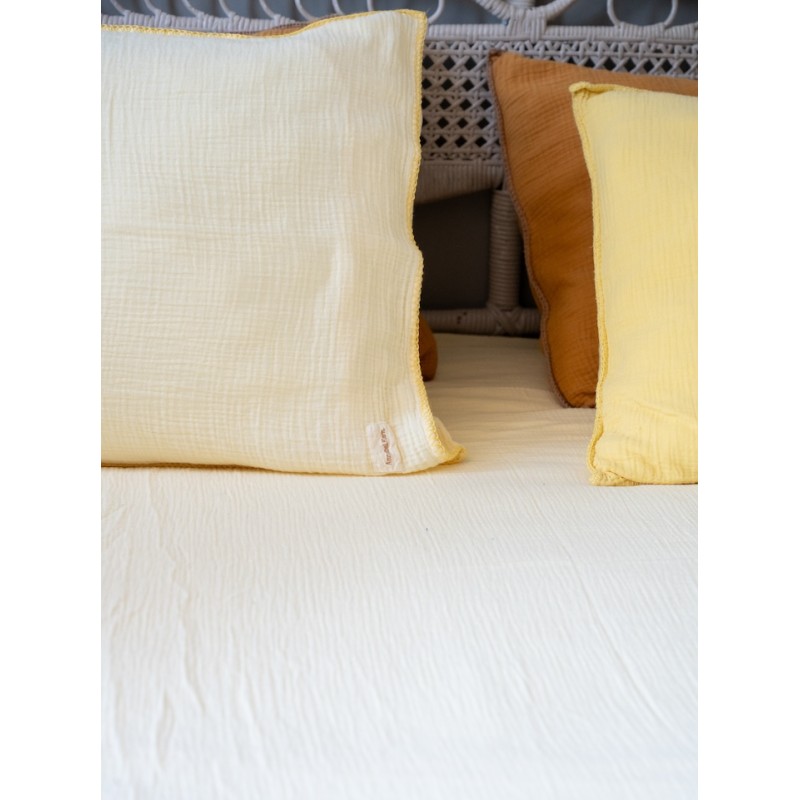 Taie d'oreiller Craie Jaune Yellow butter