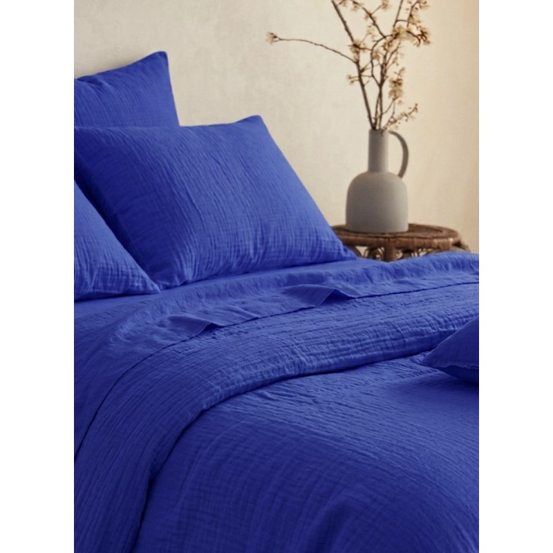 Housse de couette Craie Bleu outremer