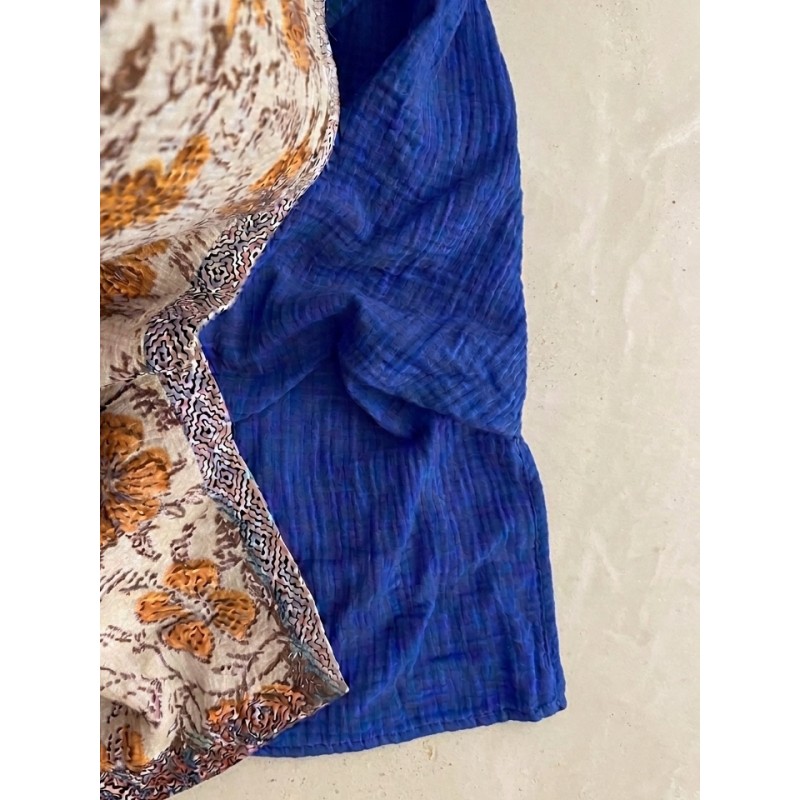 Drap plat Craie Bleu outremer 270x310 cm