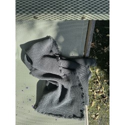 Drap de bain nid d'abeille Bleu de prusse