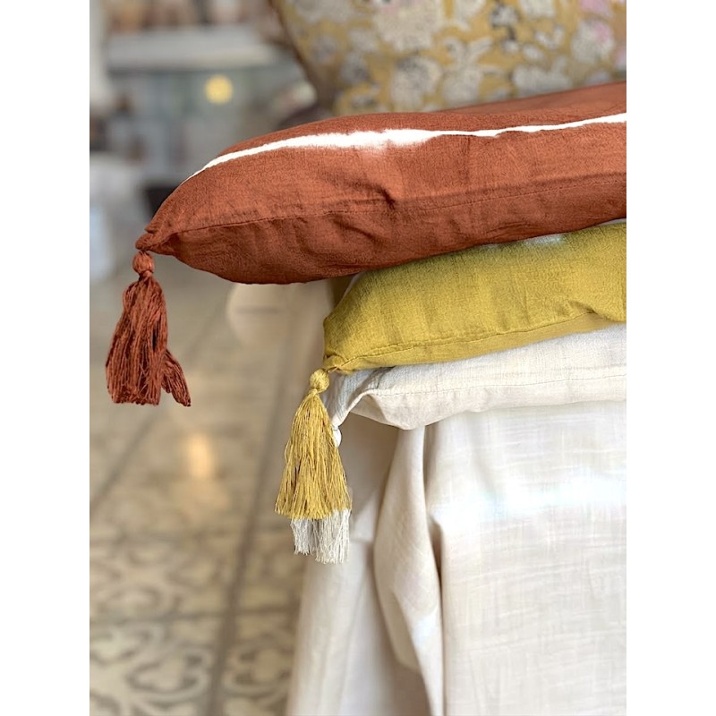 Sofa Cover Tie and Dye Mallorca Terracotta